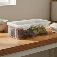 Transparent Seasoning Container Space Saving Clear Pantry Organizer Bin
