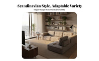 Movable Modules Tofu Block Couch Minimalist design sectional Sofa Thickened padding Living Room Furniture unrestricted Combination for Small Apartment Dwellers, Homeowners, Young Adults, Lounge Area