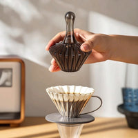 Folded-Paper Coffee Dripper Shatterproof Resin Pour over Coffee Dripper Shatterproof Folded-Paper Strainer Cup for Baristas, Kitchen, Office