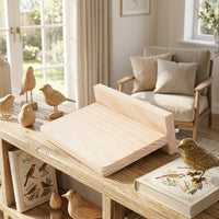 Wood Parrot Perch Stand for Birds, Built-in Screw Mount Cockatiel Perch, Stable Budgie Perch and Bird Perch for Cage Resting