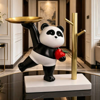 Panda Key Holder Panda Tray Organizer Easy to Clean House Decoration