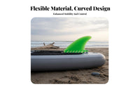 Stand-up Paddleboard Fin Flexible 4.6 Inch Wave-Riding Fin Watersport Accessory Long-Lasting Glass Filled Nylon Good Hold