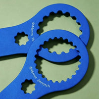 2 Pieces Aluminum Alloy B & B Wrench Scalloped Bottom Bracket Wrench Double Ended Bottom Bracket Tool Flat for Bike Mechanics, Cyclists, Bike Repair, Workshop