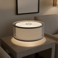 Cylindrical Lampshade Minimalist Textile Lampshade Lightweight Floor Lamp Shade for Homeowners, Interior Designers, Cafe