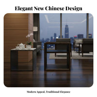 Upholstered Armchair with Wooden Frame New Chinese design Seating Furniture Wide Armrests Ergonomic Design for homeowners, Study