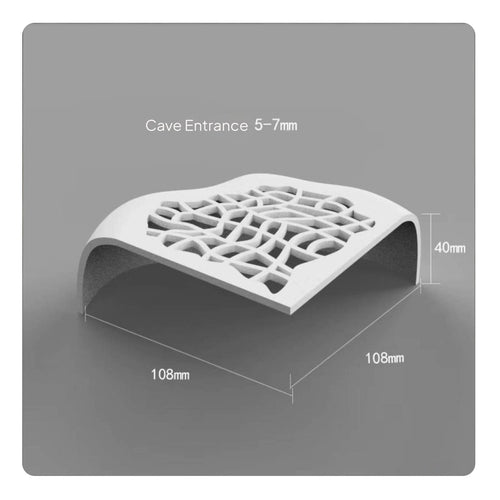 Aquarium Breeding Cave Natural Habitat Design Aquatic Pet and Crustacean Hideout