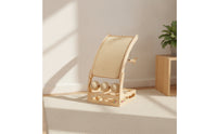 Cat Scratching Board with Rollers Curved Cat Scratcher with Play Spheres Stable Pet Activity Center for Small Apartments