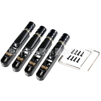 Bass Guitar Bridge, Black, 4-String or 5-String, Split Design