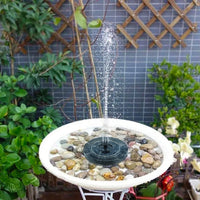 Solar Fountain with LED Lights Upgraded Floating Solar Fountain Adjustable