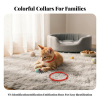 Newborn Kitten Hand-Woven Adjustable Litter Multi-Color Braided Puppy ID Band for Kittens, Breeders, Breeding, Home