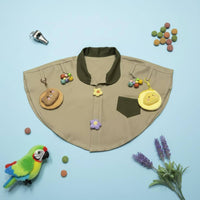 Anti-Scratch Parrot Shawl Wear-Resistant Bird Owner Shoulder Protector Interactive Design Parrot Training Cape