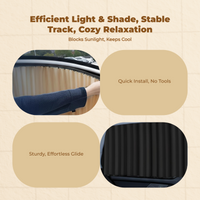Car sun shade blocks sun, easy install.