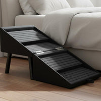 2-in-1 Dog Ramp Stool Non-Slip Surface Foldable Pet Ramp for Bedroom, Small Dogs