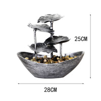 Tiered Leaf Fountain Compact Home Decor Decorative