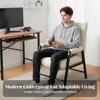 Adjustable Padded Lounger Soft Cushioning Foldable Cushioned Recliner Versatile Space-Saving for Indoor, Game Room, Bedroom