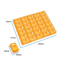 Clear Hinged Lid Orthodontic Storage Box Hard Plastic Oral Parts Organizer Yellow Orthodontic Storage Case Slimline