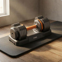 55 Lb Dumbbell Nylon TPE Adjustable Dumbbell Space Saving