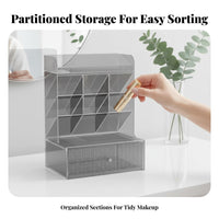 Makeup Organizer with Drawers Space-Saving Cosmetic Case with Drawers for Vanity