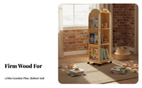 Mobile Rotating Book Rotating Book standDegree Rotation children's Book Storage Unit Multi-Functional Space-Saving for Children