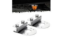 2 Pieces Under-Vehicle Light Brackets No-Tools Clamp-on Brackets Stainless Steel off-Highway Light Mounting Bracket for DIY Mechanics
