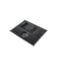 Hand-Pour Rinse Station Ribbed Coffee Rinse Station Low-Profile Drain Tray with Built-in Drain for Baristas