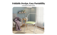 Foldable Design Folding Mind-Body Chair Multi-Functional Mind-Body Assistance Stool Sturdy Steel Frame Folding Exercise Chair Padded Seat for Women, Beginners, Seniors, Home Gym