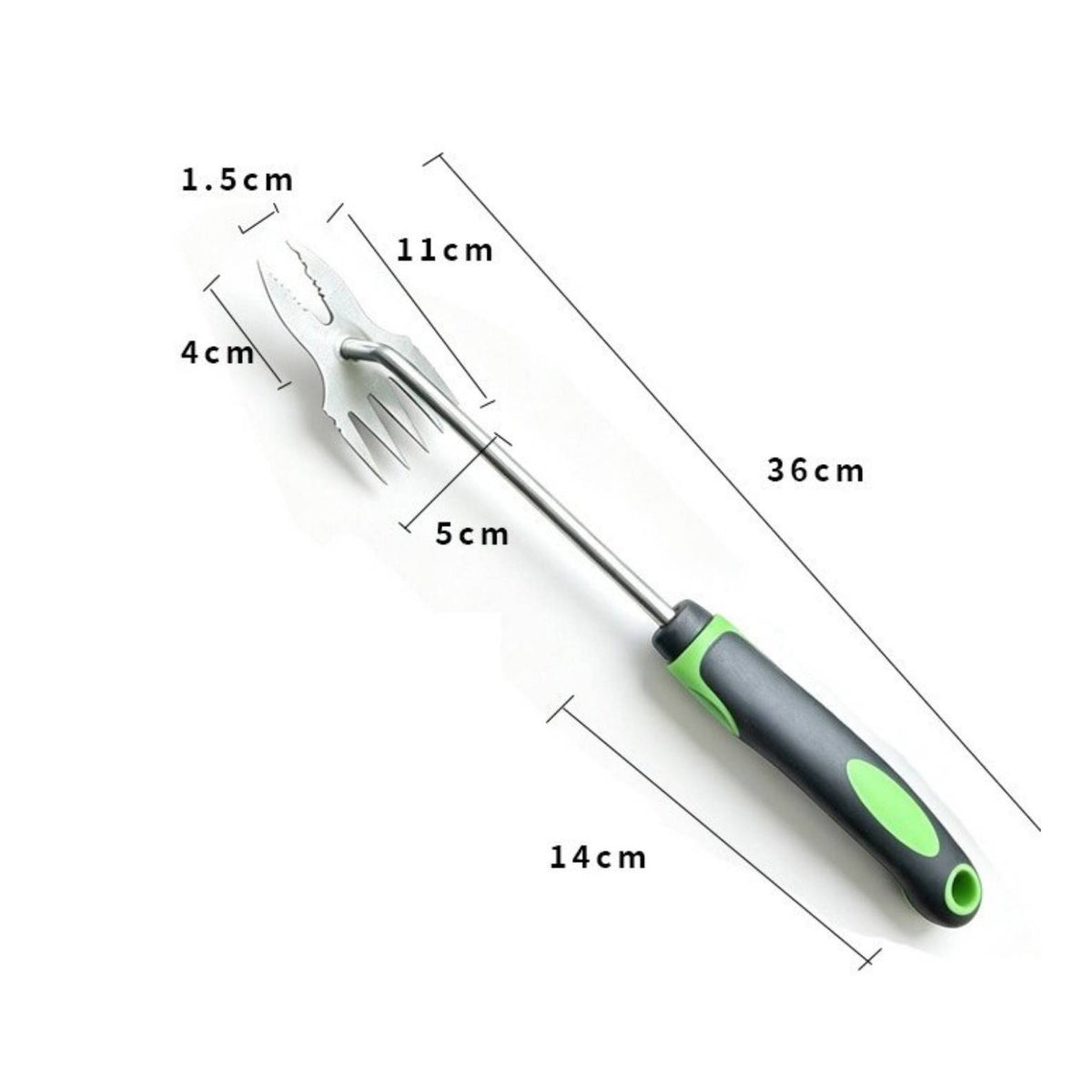 Stainless Steel Invasive Growth Remover Rust Resistant Garden Weeder Tool Ergonomic Handle Persistent Broadleaf Weeder for Yard