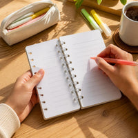 American Splatter Animal B5 Loose-Leaf Notebook for Students, Detachable Ring Coil, Thickened A5 Diary