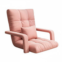 Padded Floor Recliner Adjustable Backrest Upholstered Floor Recliner for Readers