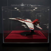 1/100 Scale Fighter Jet Model No Assembly Required Fighter Jet Display Model with Stand Collector Quality Metal Aircraft for Office Decor