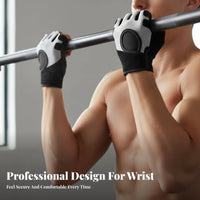 Training Gloves Wrist Support Strong Grip Wrist Support Training Gloves Thickened Palm Padding Fitness Accessory for Men, Weightlifters, Weightlifting