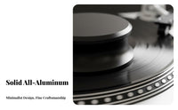 LP Disc Stabilizer Aluminum Construction Record Weight Stabilizer Vibration Dampening Record Weight for Audiophiles, DJs, High-Fidelity System