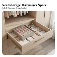 3 Pieces 3-Piece Underwear Box Set Foldable Closet Divider sturdy for Dorm Room