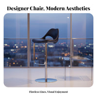 Adjustable rotating Bar Stool Minimalist Design Adjustable rotating Stool Stable Base with Footrest for Interior Designers