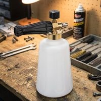 Car Cleaning Kit for a Professional Wash, High Pressure Foam Sprayer with Adjustable Nozzle, Large 1.5L Dispenser Bottle, Copper Foam Lance Pot