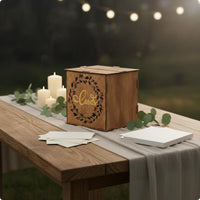 Wedding Card Box Table Display Piece Wooden Card Box