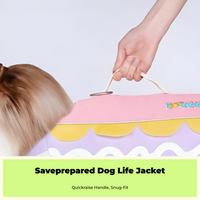 Dog Life Jacket, High-Buoyancy, Adjustable, Reflective