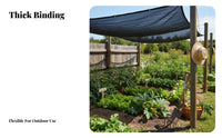 Dark Mesh Heat Insulating Cloth Reinforced Edges Shade Netting for Garden, Pool