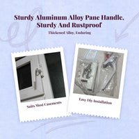 Aluminum casement handle lock