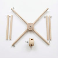 Diy Wind Chime Frame Natural Finish Wind Chime Bracket Hardware Decorative Metal Long-Lasting for Crafters, Home Decor