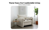Elephant Ear Accent Chair Italian Design Single Sofa Plush Fabric Ergonomic Shape for Adults, Students, Bedroom, Study