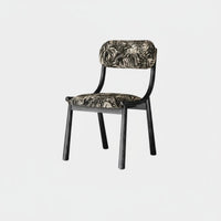 Cane rear Dining Chair French design Indoor Furniture sturdy Wood Frame Minimalist for Bedroom