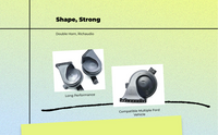 Waterproof car horn, universal fit