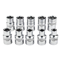 10 Pieces Metric Sockets Chrome Vanadium Hardware Long-Lasting for Mechanics