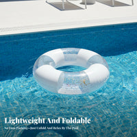 Transparent Inflatable Swim Float | Lightweight and Portable Design, Inflatable Pool Tube, for Beach