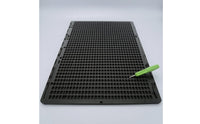 Rigid Plastic Braille Writing Board Black Hinged Braille Board Rectangular Office Supply Flat Plate