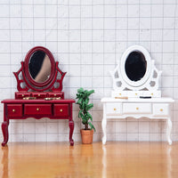 1:12 Dollhouse Vanity Table Model Accessory Miniature Furniture Bedroom Photo Prop