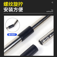 4节杆弹舌款加厚不锈钢杆涂刷工具油工油漆涂料刷墙工具打磨腻子