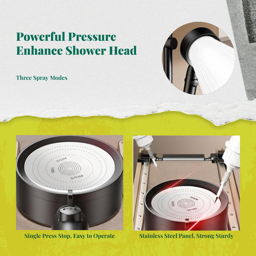 304 stainless steel high-pressure shower