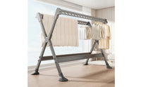 Space-Saving Clothes Drying Rack Stable Folding Clothes Drying Rack Heavy-Duty Rust-Resistant for Households, Apartment